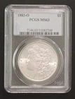 1883-O Morgan Silver Dollar Coin Brilliant Uncirculated (PCGS Certified MS63)