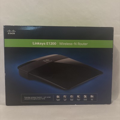 Cisco Linksys E1200 Wireless-N300 802.11n Router WiFi 4 Ethernet Ports