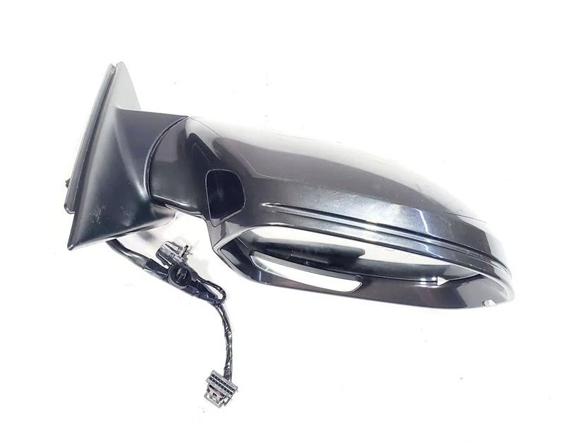 Espejo retrovisor delantero derecho gris oscuro con BSM OEM 2012 2013 Audi A6 Foto 4 de 4