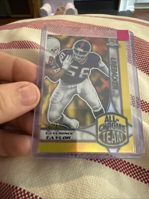 2024 topps chrome all chrome team gold refractor lawrence taylor 56/75 # Match
