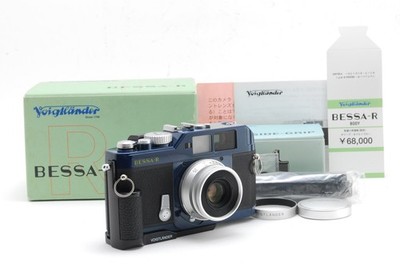 山*き様 【美品】Bessa R + Voigtländer 35mm F2.5 Navy Blue [MINT w/ Grip] Voigtlander Bessa R Film Camera 35mm F2.5