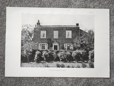 House at Cobham, Surrey - antiker Druck - 1919