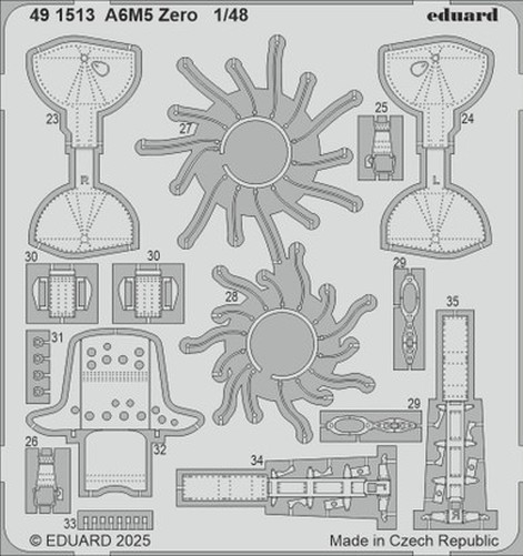 Eduard 491513 1/48 Zero Photo Etched Set for FINE MOLDS Kit