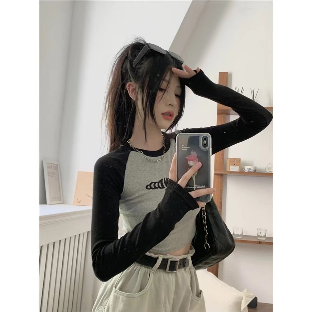 ALTRA Top donna dolce e comodo tempo libero corto caldo ragazza con tocco vintage