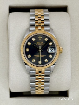 NEW 2025 Rolex Lady Datejust 31mm 278273 Two-Tone Dark Grey Diamond Dial
