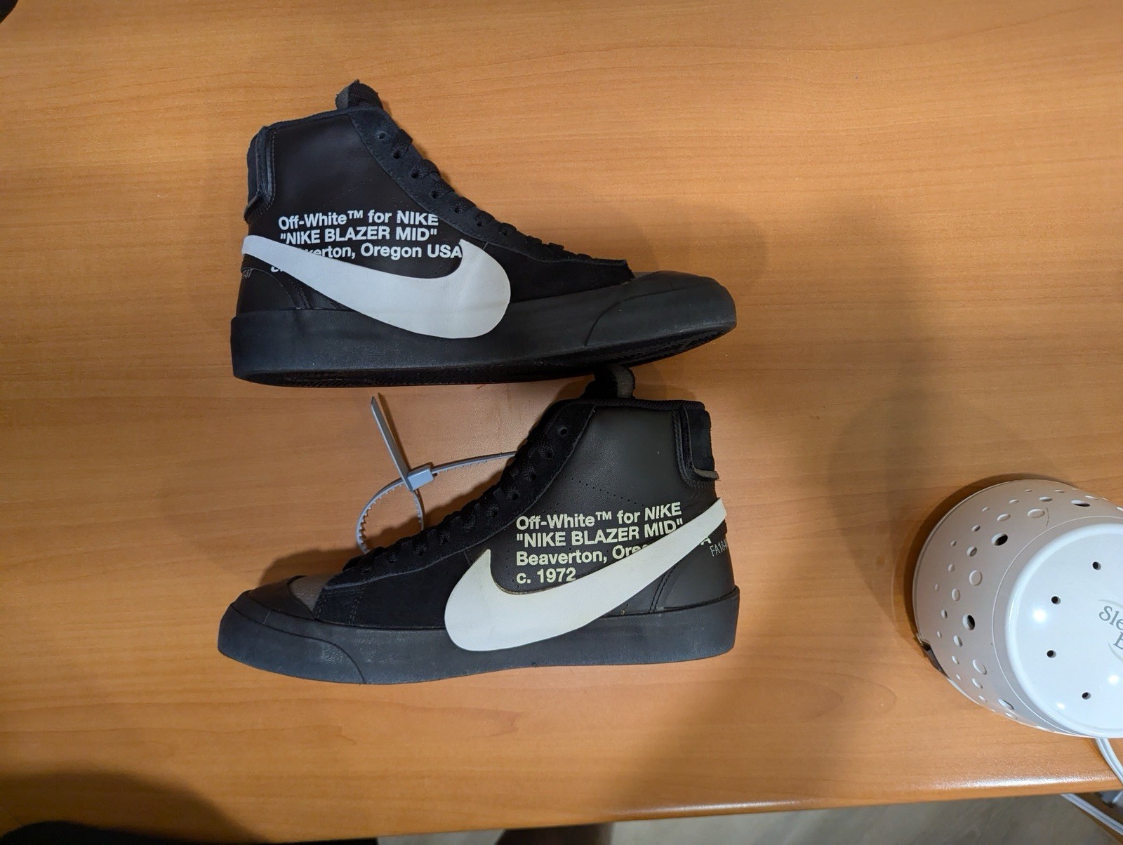 OFF WHITE X NIKE Taglia 8 The 10 Ten: Nike Off White x Blazer Mid Grim Reapers Nero AA3832 001