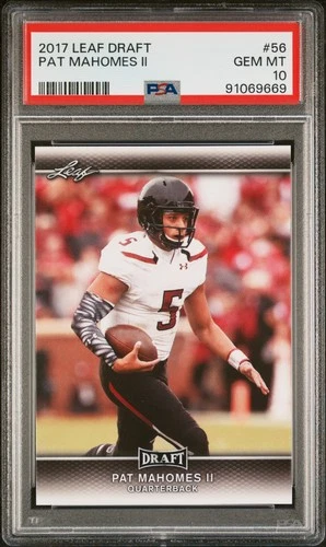 2017 Leaf Draft #56 Patrick Mahomes (PSA 10)