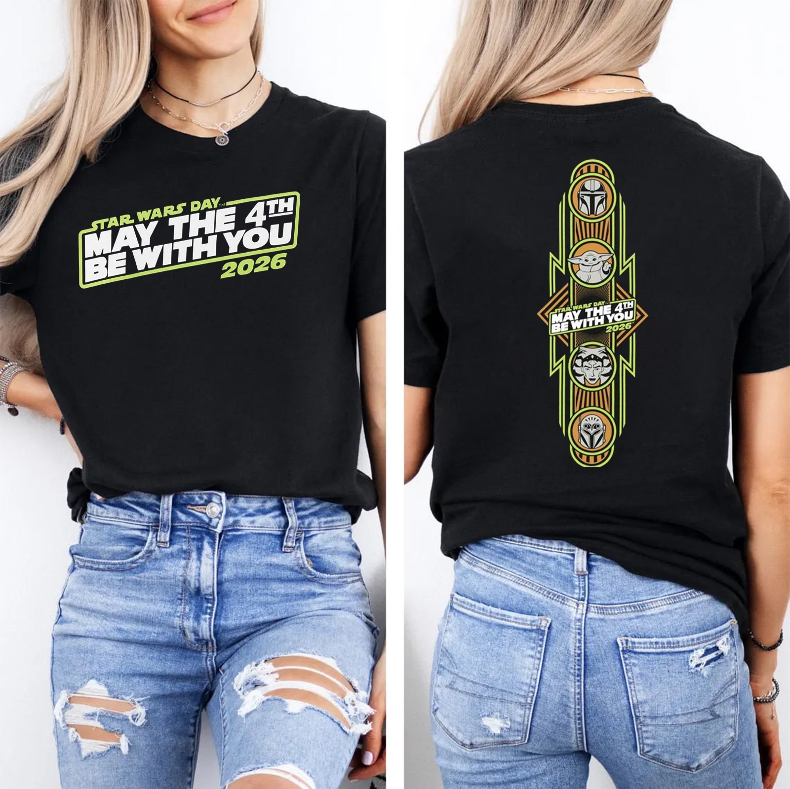 Star Wars 50th Anniversary 1977-2027 May The Force Be With You - Size S to 5XL