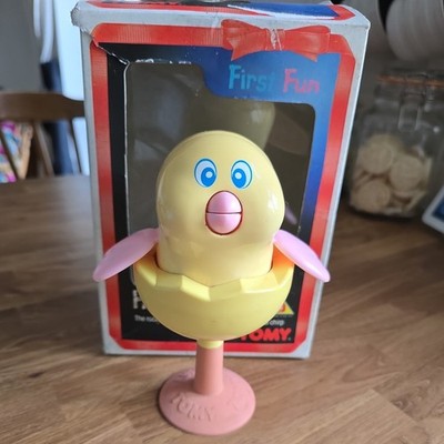 Vintage 1980s Tomy First Fun Boxed Happy Chick RARE USED