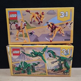LEGO Creator 3-in-1 Wild Lion 31112 & Mighty Dinosaur 31058 Free Shipping 