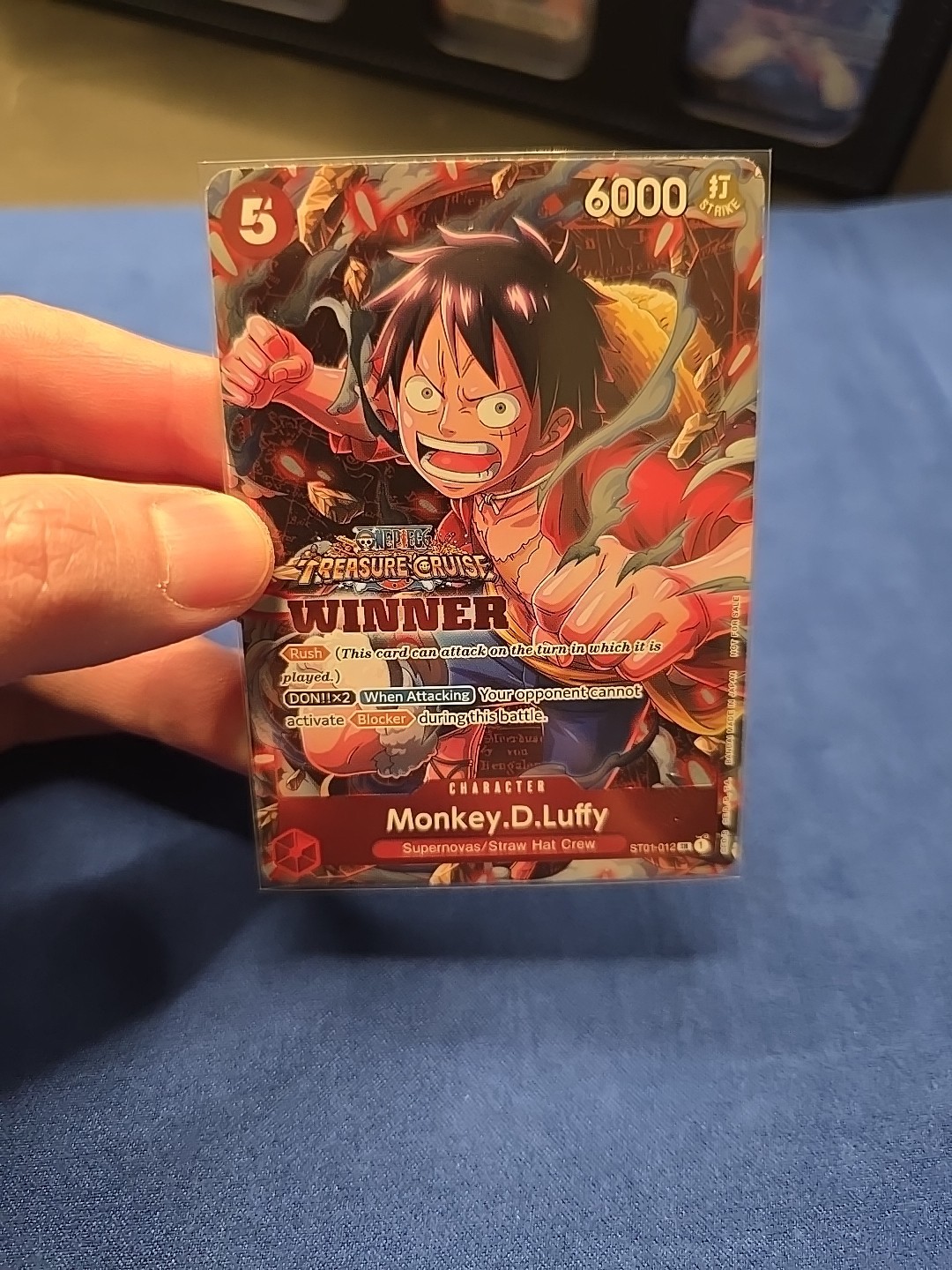 Monkey D. Luffy WINNER Anniversary Promo Alt Art ST01-012 One Piece TCG NM