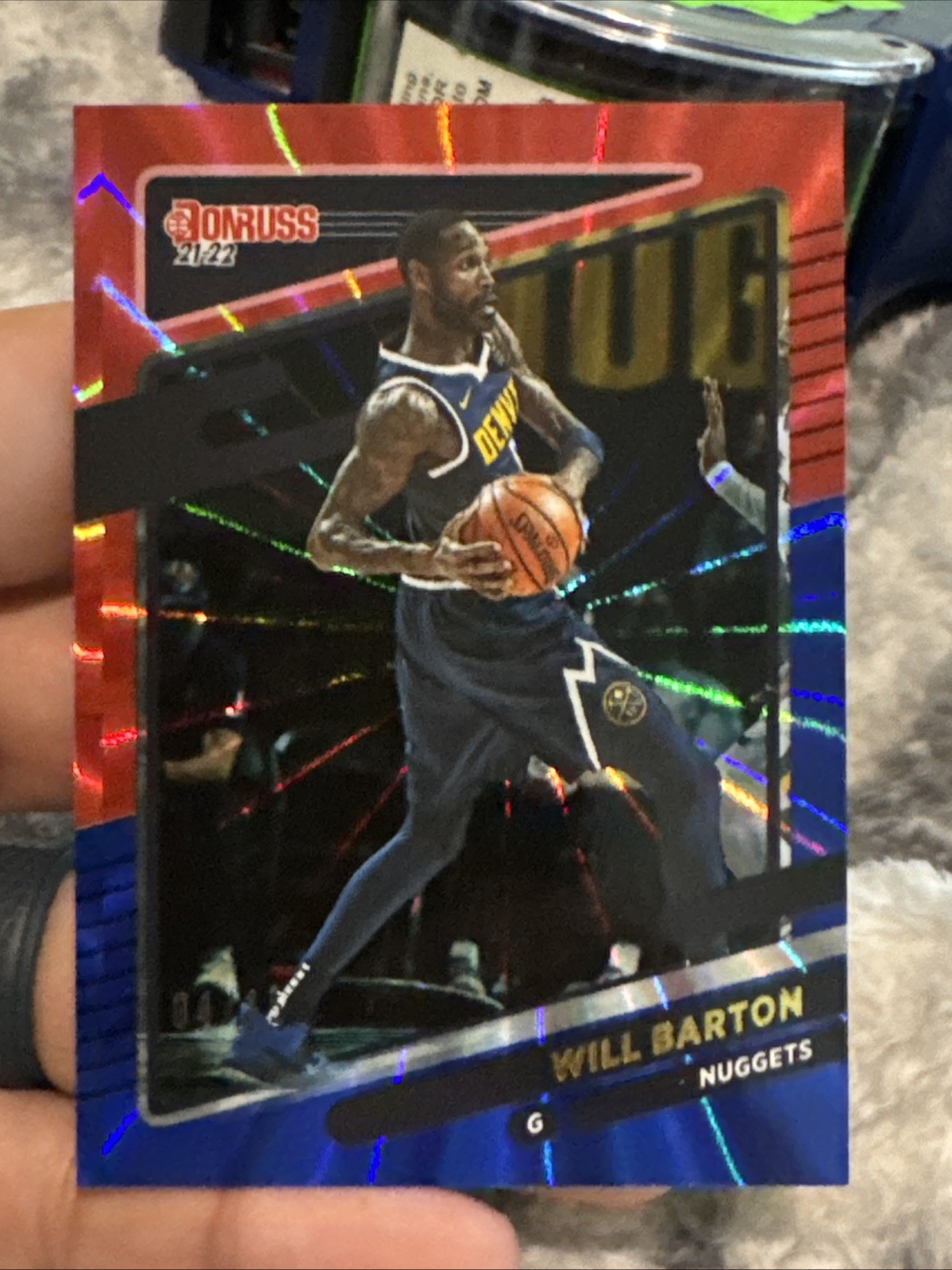 2021-22 Donruss Will Barton Red Blue FOIL /15 SSP #106 “WILL THE THRILL”
