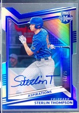 2022 Panini Elite Extra Edition Sterlin Thompson Aspirations Die Cut Auto /75
