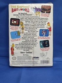 Los Simpson: Bart vs. el Mundo Nintendo NES CIB Abierto Juego Sellado Por Favor Leer