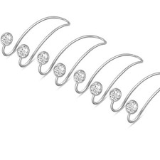 4 Pack Bling Car Hooks - Universal Car Headrest Hooks, Stainless Steel Car Se...