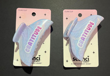 2 PACK Scunci Gratitude Claw Clip