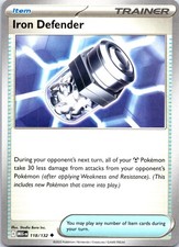 Iron Defender 118/132 Uncommon Mega Evolution Pokemon NM