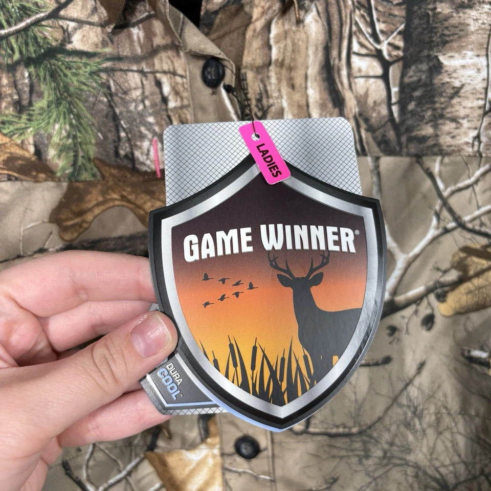 Game Winner Women's Dura-Cool Camo Camouflage Button Down Shirt Hunting 2XL NWT - Image 4 of 4