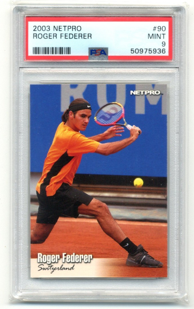 2003 Netpro #90 Roger Federer RC PSA 9 20 Grand Slam Championships HOF