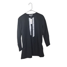 NWT Private Afripride Black  White Long Sleeve Shirt Size S