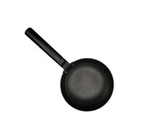Gusseisen Bratpfanne ø24 Cm - Antihaftbeschichtung & Induktionsgeeignet, Schwarz