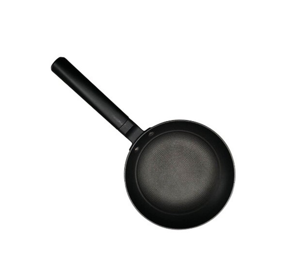 Gusseisen Bratpfanne ø24 Cm - Antihaftbeschichtung & Induktionsgeeignet, Schwarz-image