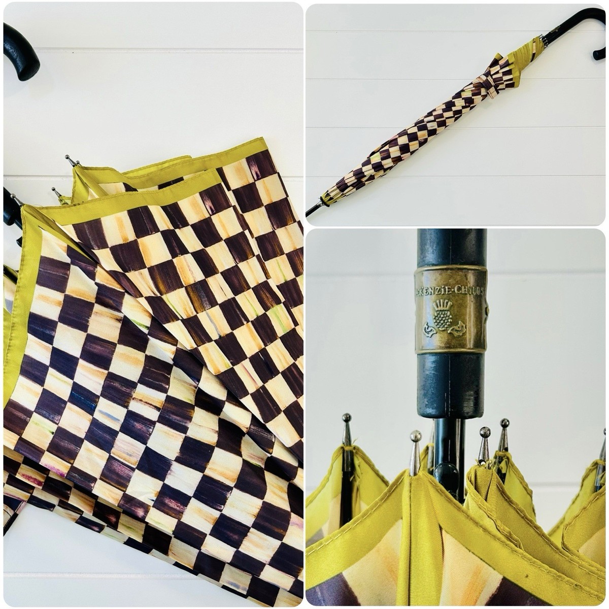 Mackenzie-Childs Full Length Walking Umbrella Original Victoria