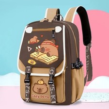 Wasserdichter Capybara Rucksack Großraumrucksack Schultasche für Schüler