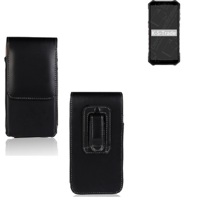 Holster für Ulefone Armor X9 Pro Gürteltasche Schutz Hülle Kunstleder schwarz