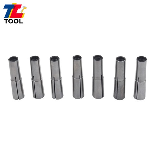 7PC Set MT2 Shank Round Collets Set #2 Morse Taper 1/8" -1/2" 2MT Chuck - Picture 7 of 7