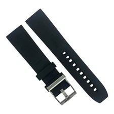 Attractive BREITLING SILICONE RUBBER WATCH BAND 22mm with Buckle