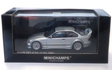 BMW M3 GTR E36 1/43 Minichamps Display Model Silver Car