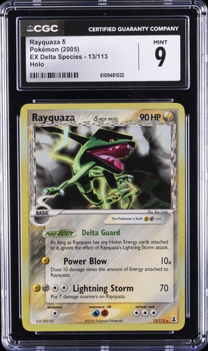 Rayquaza δ graded CGC 9 for sale on eBay
