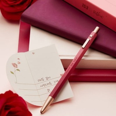 Monami 153 ID Rose Ballpoint pens 0.7mm Limted Edition Black