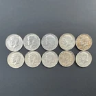 (Quantity: 10)  1968-D Kennedy Half Dollar 40% Silver Clad 50¢ Coins —NO RESERVE