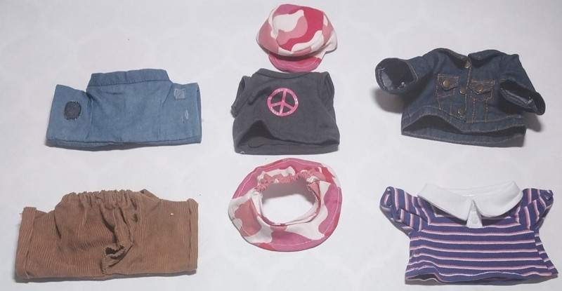Lot Of  (5) Old Jeans Look Jeans  Jeans Jacket, Brown Cords , Pop Rock Princess,
