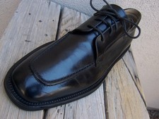 JOHNSTON MURPHY Casual Dress Shoes Black Leather Italian Lace Up Oxford Size 9M