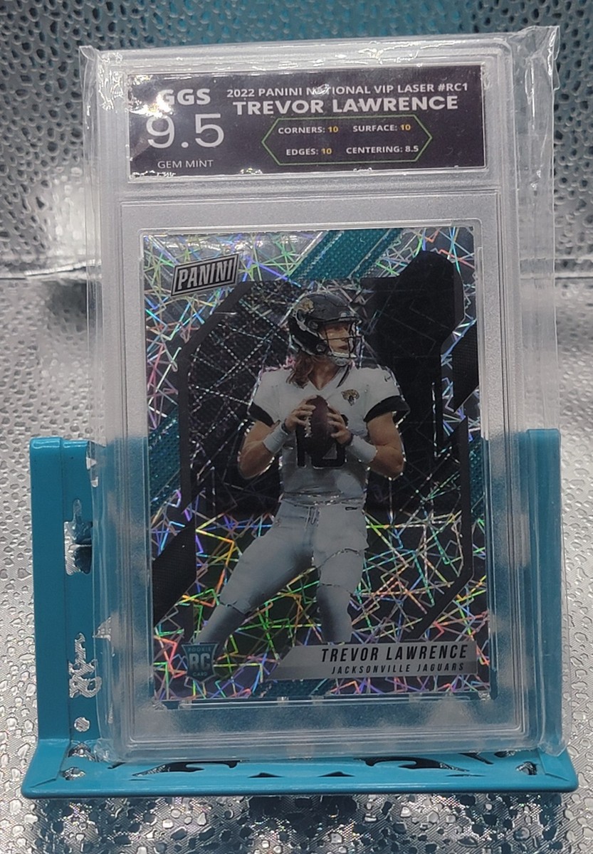 2022 Panini National VIP Laser Jaguars Trevor Lawrence GGS PSA 9.5