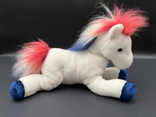 Aurora Flopsie "Banner" the Horse Patriotic Plush Stuffed Animal
