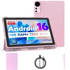 Android 15 Tablet 10 inch Tablets, 20GB RAM 128GB ROM 2TB Expand, 2.0Ghz CPU Qua