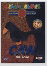 1999 Ty Beanie Babies Series 2 Birthday or Rookie Chase Blue Caw the Crow 1fd5