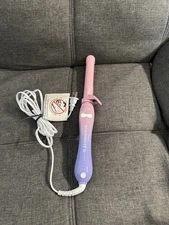 Beachwaver B1 Curling Pink And Purple Iron Ceramic Barrel Rotating Wand