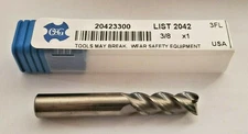 OSG 3/8"  Solid Carbide End Mill 3 Flutes List 2042 Made in USA 20423300 New