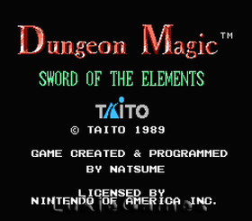 Dungeon Magic - Classic NES Nintendo Game