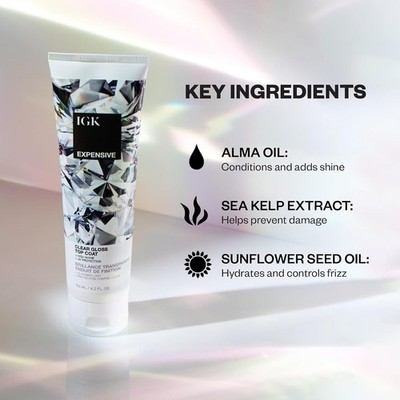 IGK Expensive Amla Oil Hi-Shine Topcoat 124 ml / 4.2 oz