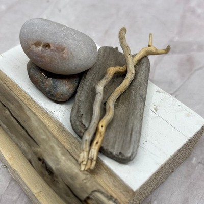 Original Minimalist Art Assemblage Sculpture 3x2x2 ''North Shore Fractals #2''