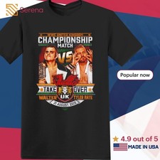 Cardiff Walter vs. Tyler Bate WWE UK Championship match take over shirt