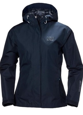 Helly Hansen Women's Jacket Small Black Rain Coat Uline Seven Size Small 
