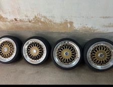 Lenso BSX 8,5x19 ET45 Satz LK 5x112 Gold TOP ZUSTAND und Nagelneue Reifen 