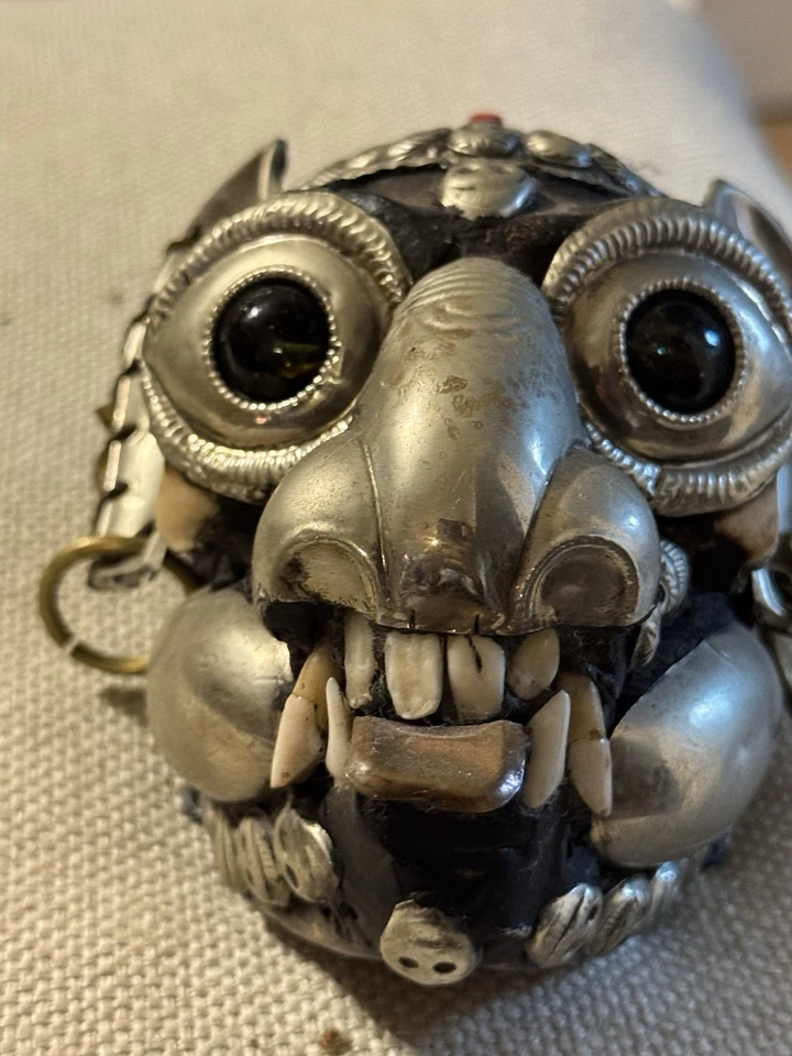 Authentic Tibetan Buddhist Monkey Skull Kapala.   - Image 2 of 4